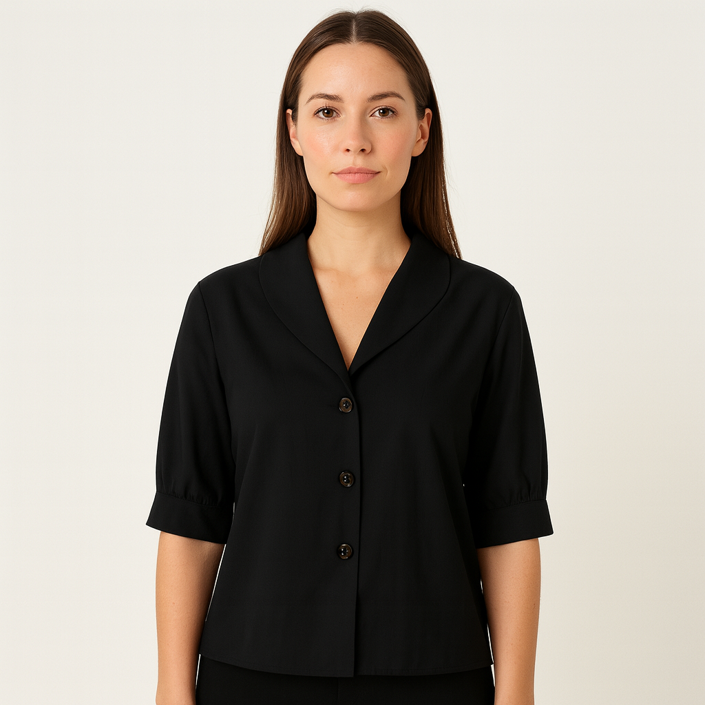 Woman's linen top for autumn