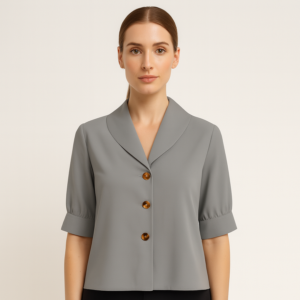 Woman's linen top for autumn