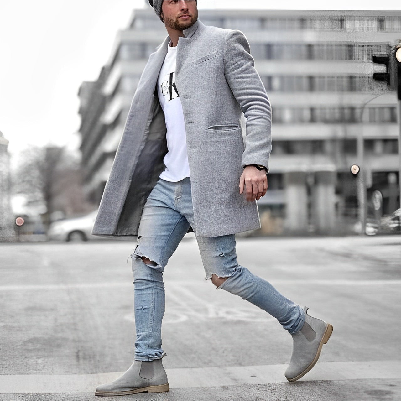 Manteau d'hiver élégant pour homme