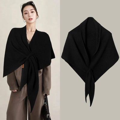 Echarpe triangulaire en laine pour femmes pour l'automne et l'hiver