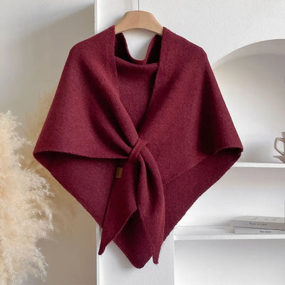 Echarpe triangulaire en laine pour femmes pour l'automne et l'hiver