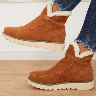 Bottes d'hiver pour dames super confortables et chaudes - antidérapantes et avec doublure douce