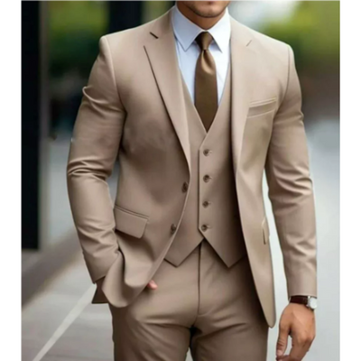Costume d'invité de mariage 3 pièces pour homme | Deux boutons