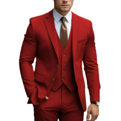 Costume d'invité de mariage 3 pièces pour homme | Deux boutons