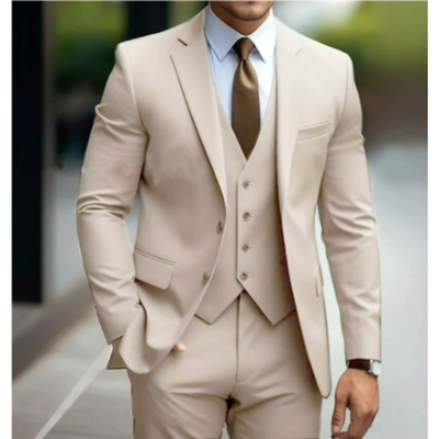 Costume d'invité de mariage 3 pièces pour homme | Deux boutons
