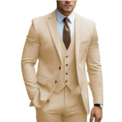Costume d'invité de mariage 3 pièces pour homme | Deux boutons