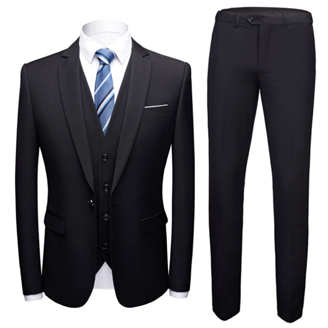 Ensemble de costume de mariage classique | 3 pièces