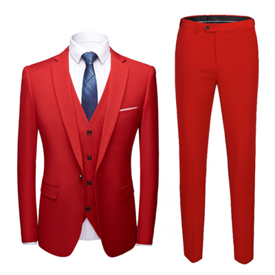 Ensemble de costume de mariage classique | 3 pièces