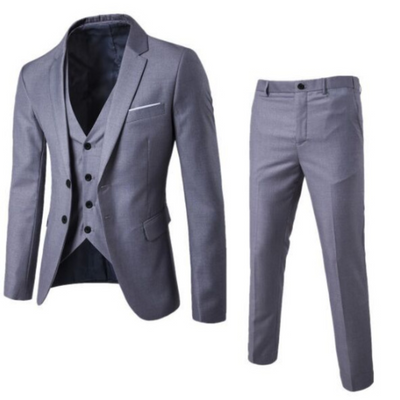 Ensemble de costume de mariage classique | 3 pièces
