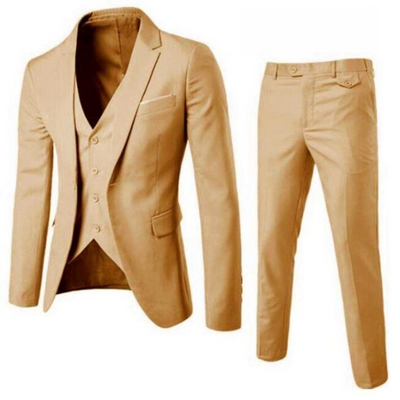 Ensemble de costume de mariage classique | 3 pièces