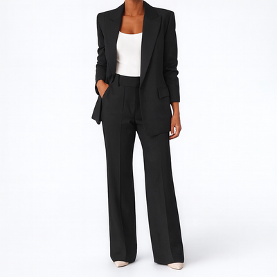 Black Woman's Blazer and Pants Set