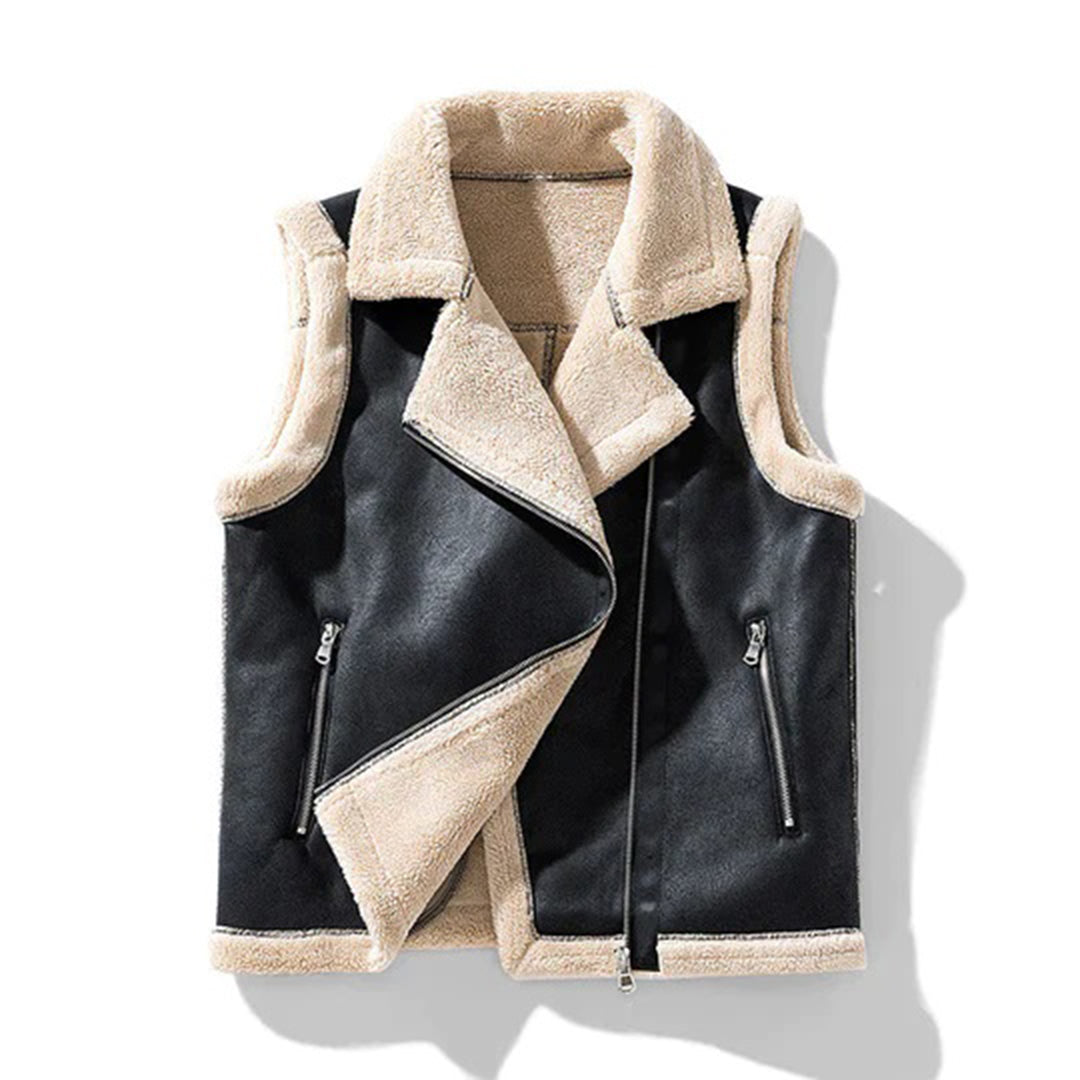 Kaylee | Gilet chauffant Sherpa pour femme