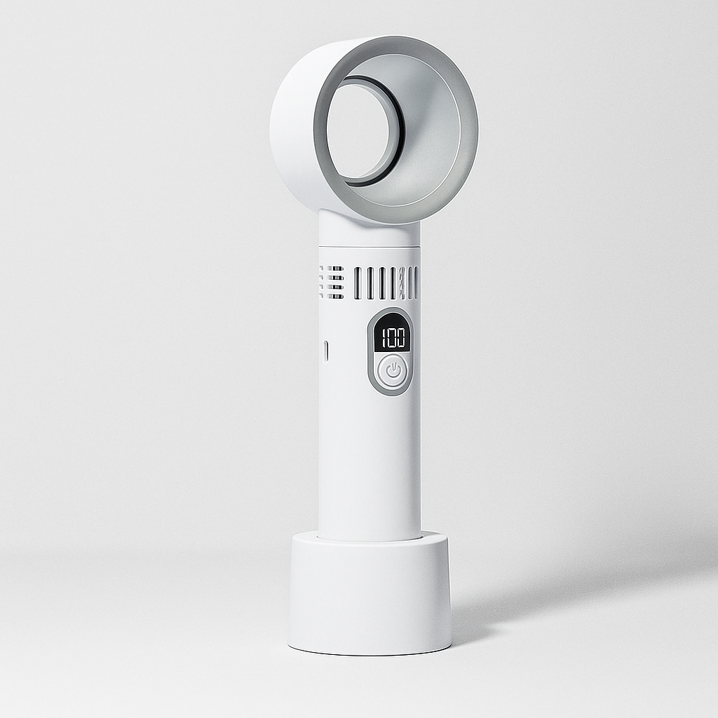 White Bladeless USB Fan