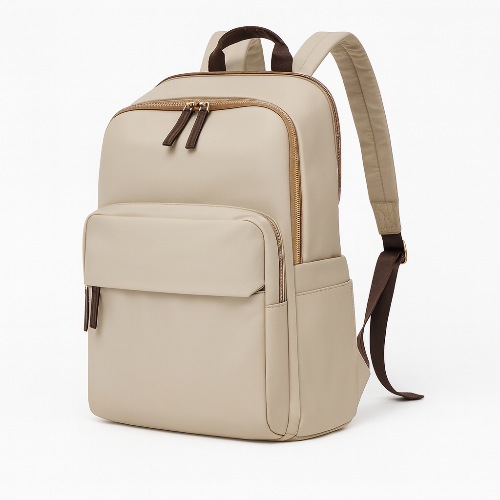 Khaki Spacious backpack (20-35 liters)