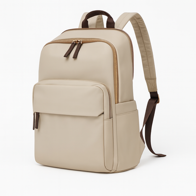 Khaki Spacious backpack (20-35 liters)