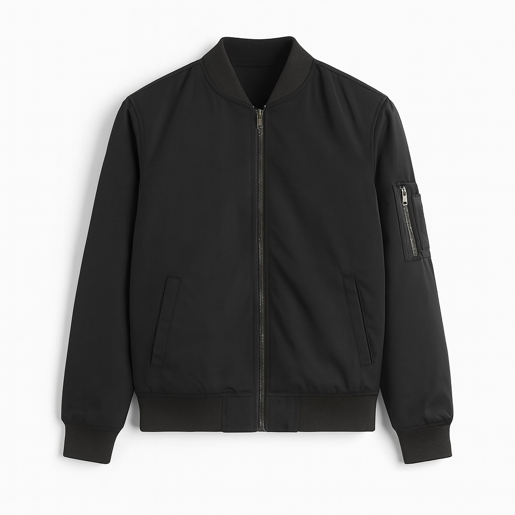 Black Bomber Jacket
