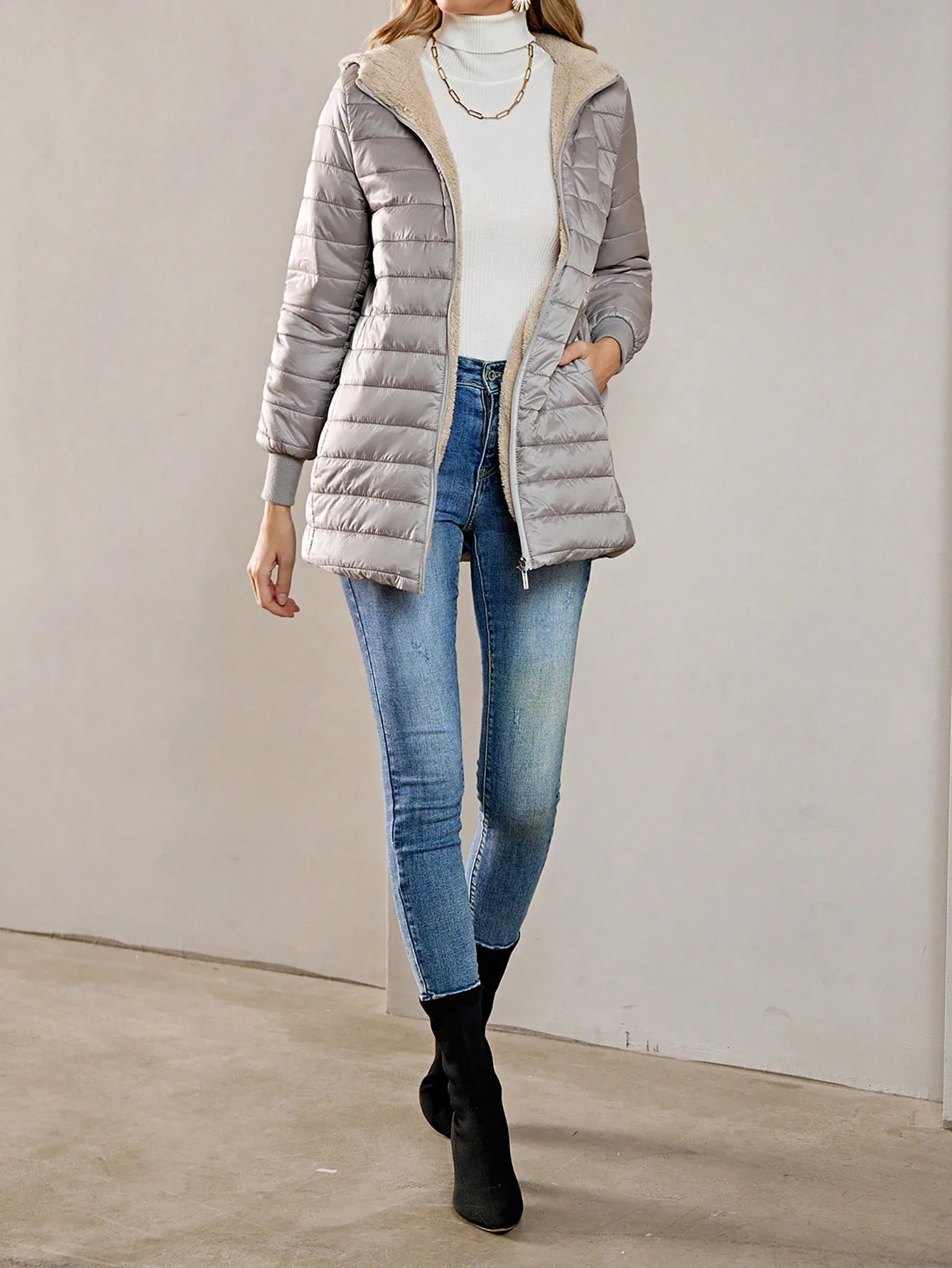 Jacheta de iarnă matlasată a lui Sophie - Ultra-confortabilă și elegantă pentru zilele friguroase