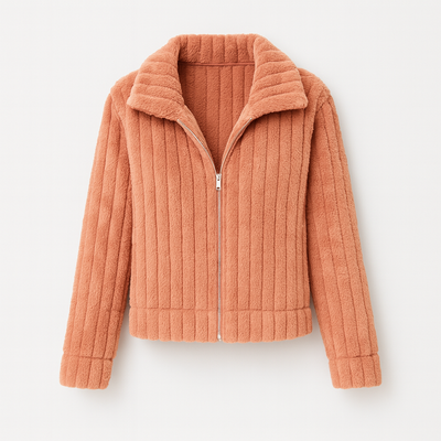 Pink Women's Long Fleece Jacket