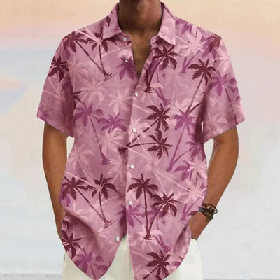 Vicente - Chemise aérée avec imprimé noix de coco