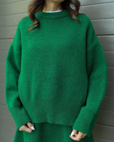 Camille | Ensemble en jersey pour femmes avec haut et jupe - ensemble élégant et confortable