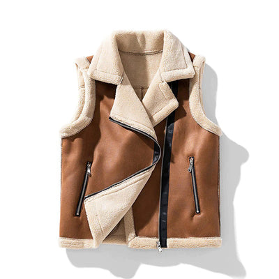 Kaylee | Gilet chauffant Sherpa pour femme