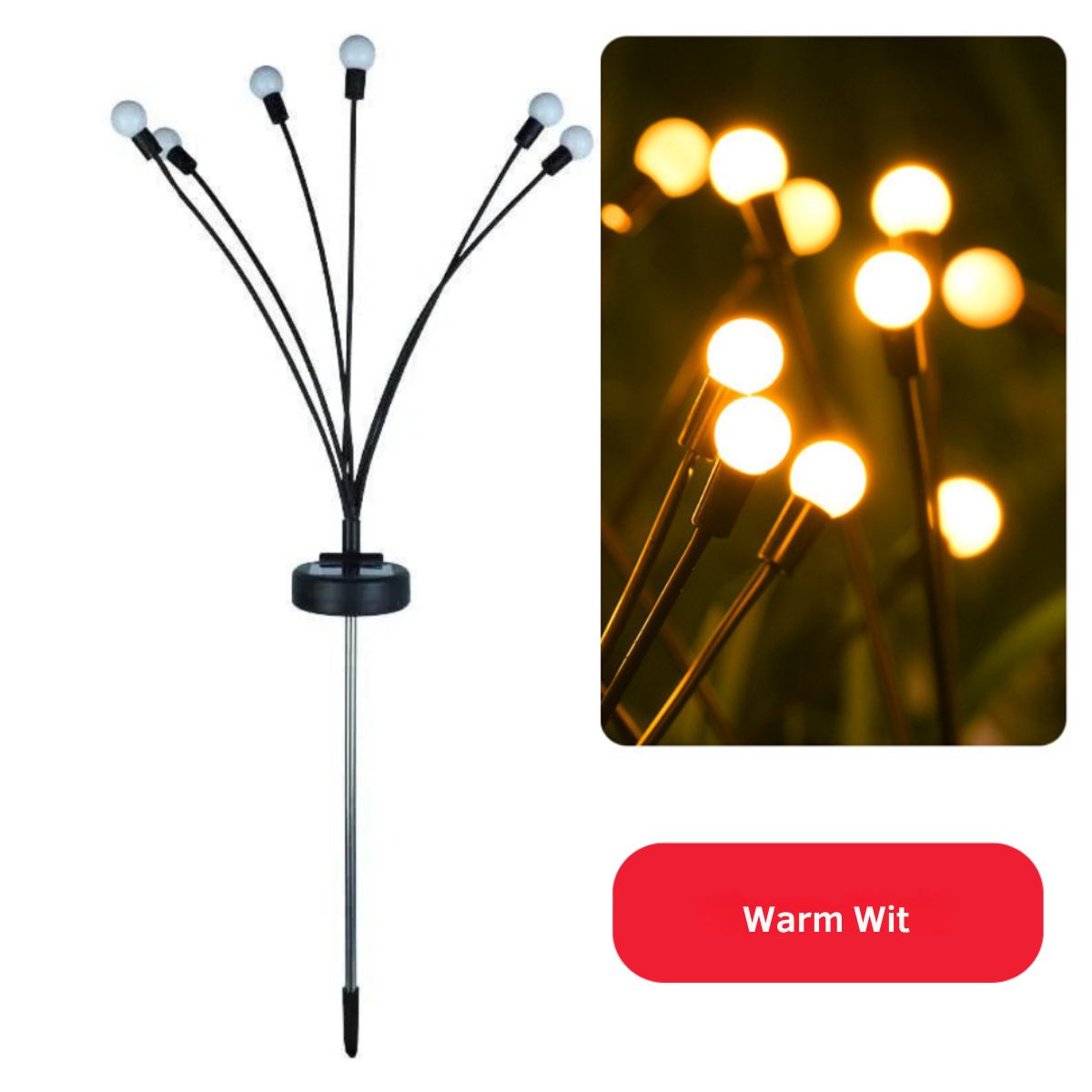 Ampoules solaires LED Solaris pour jardin mobile