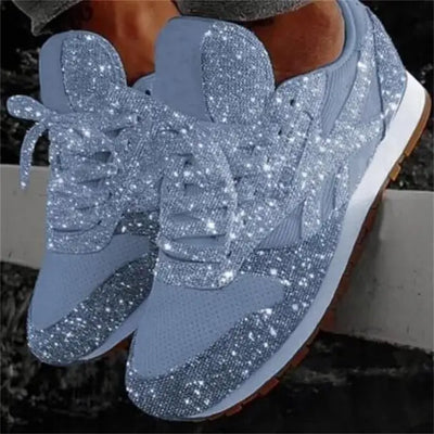 Chaussures décontractées à paillettes pour dames
