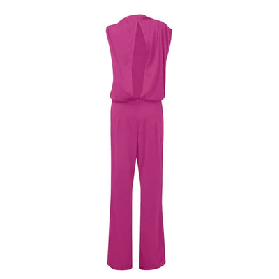 Wide-leg jumpsuit for women | An elegant one-shoulder
