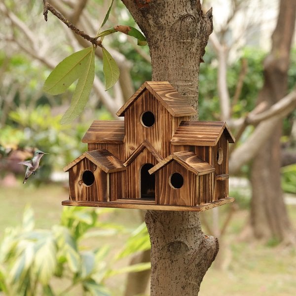WillowNest volière en bois fonctionnelle