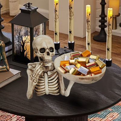 GhoulBowl | Bol à crâne en résine - Décoration gothique squelette Halloween