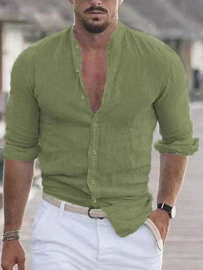 Chemise en lin pour homme - légère et respirante pour l'été