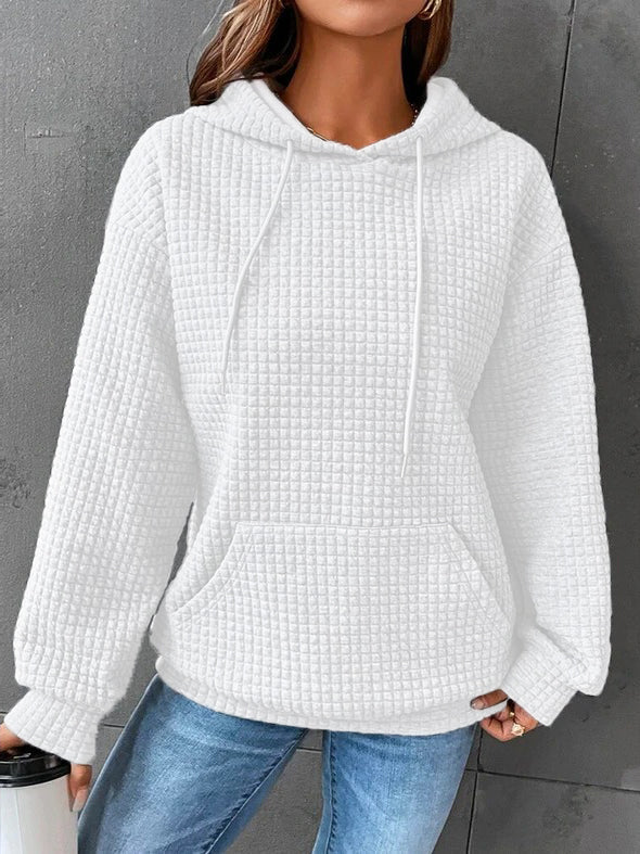 Sweat à capuche simple et décontracté pour femme