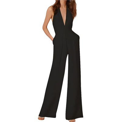 Verana | Combinaison sans manches pour femmes | Jambes larges et col en V profond