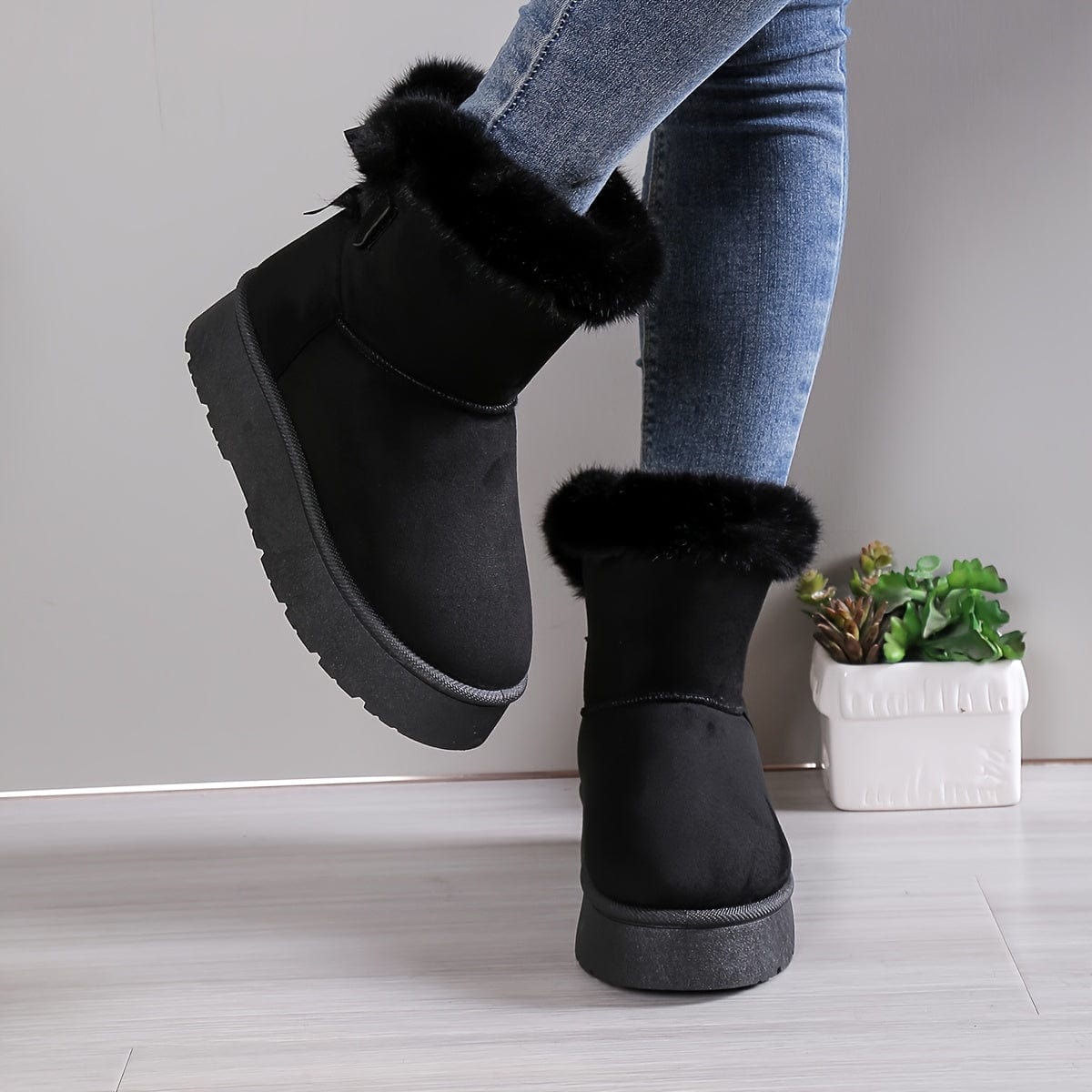 Bottines En Peluche Confortables & Chaudes