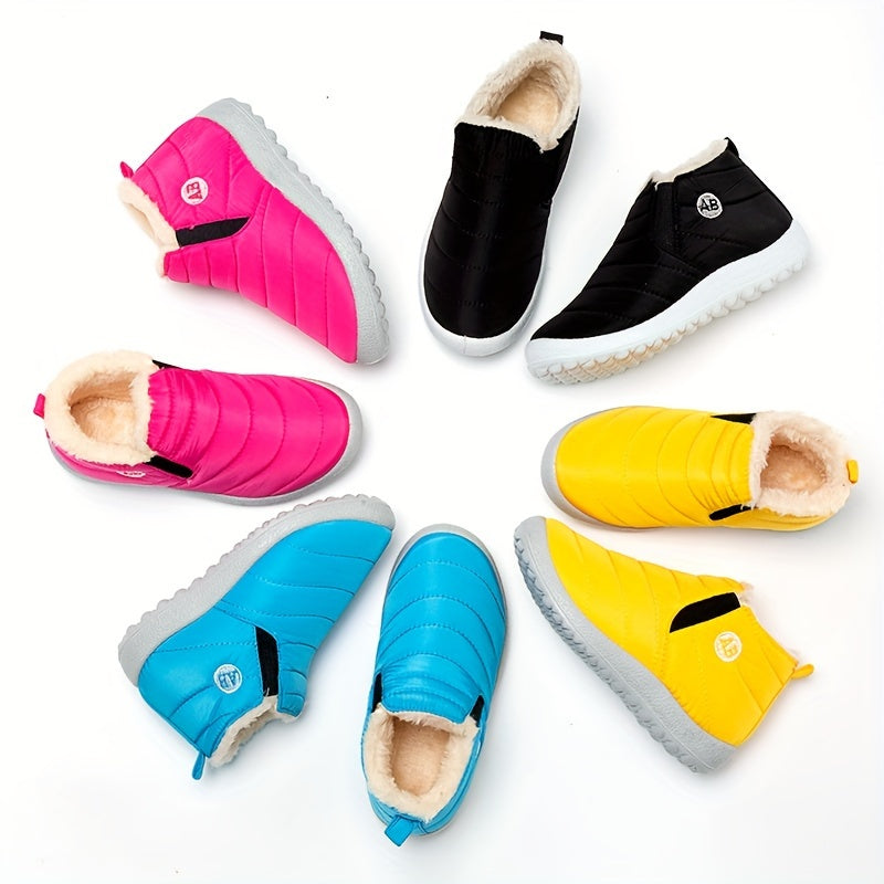Bottines chaudes en laine polaire, antidérapantes et en peluche - Laice