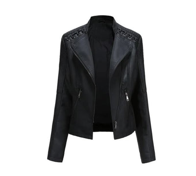 Léa | Veste en cuir d'agneau premium