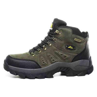 Bottes en cuir Outdoor Chaussures de randonnée étanches Vert