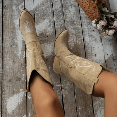 Bottes Cowboy Femme - Style Western Rétro et Élégant