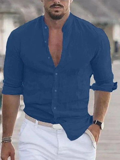 Chemise en lin pour homme - légère et respirante pour l'été
