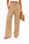 Pantalón mujer en lino Breezeflow talla elástica corte fluido verano 2025