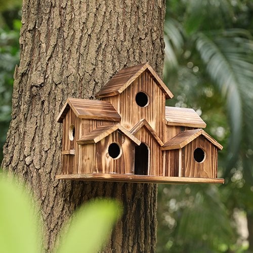 WillowNest volière en bois fonctionnelle