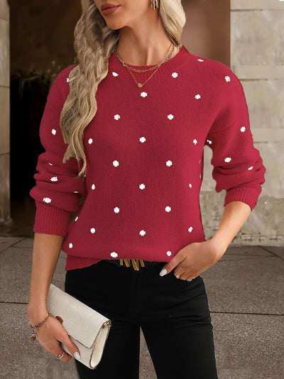 Suéter de lunares de Zara: casual y elegante para mujer en otoño e invierno