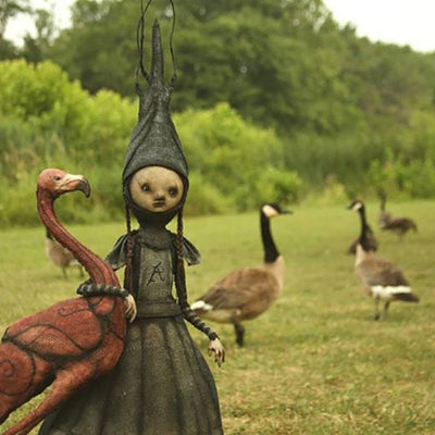 MysticWitch | Sculptures de sorcières effrayantes – Art sombre et étrange, décoration d'Halloween, décoration d'intérieur gothique