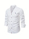 Callum - Chemise en lin pour homme | Chemise d'été légère avec patte de boutonnage classique