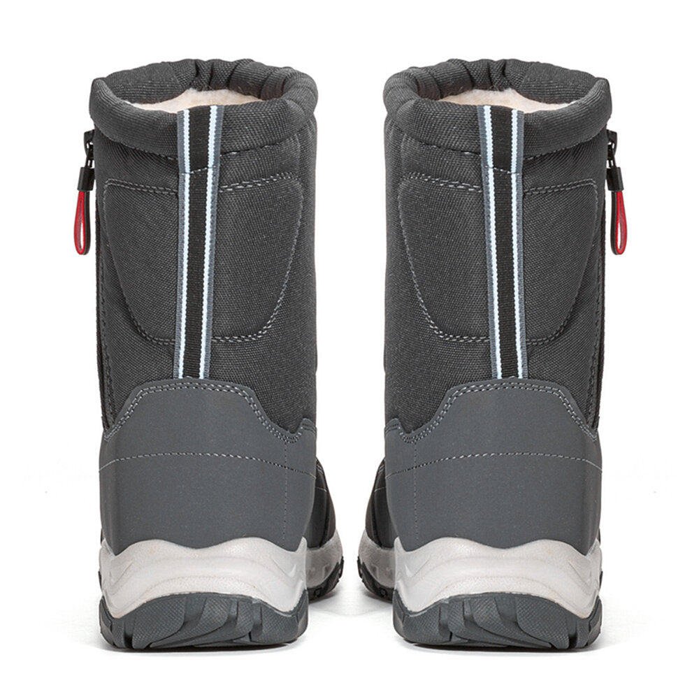 Bottes d'hiver pour femmes avec fermeture éclair latérale - Bottes de neige imperméables, antidérapantes et durables avec doublure chaude