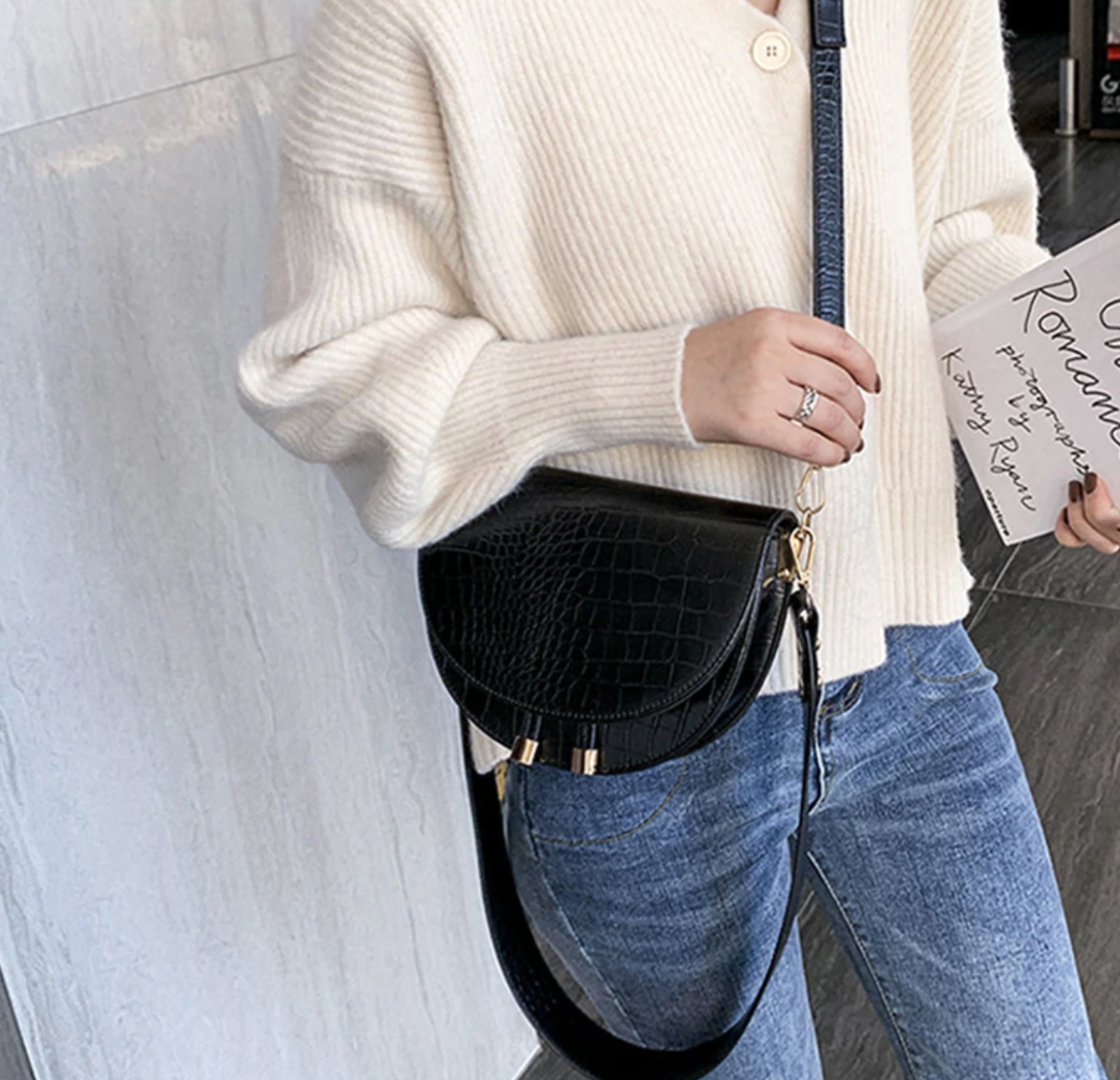 Chelsey Sac à bandoulière | Un sac cool avec un imprimé crocodile