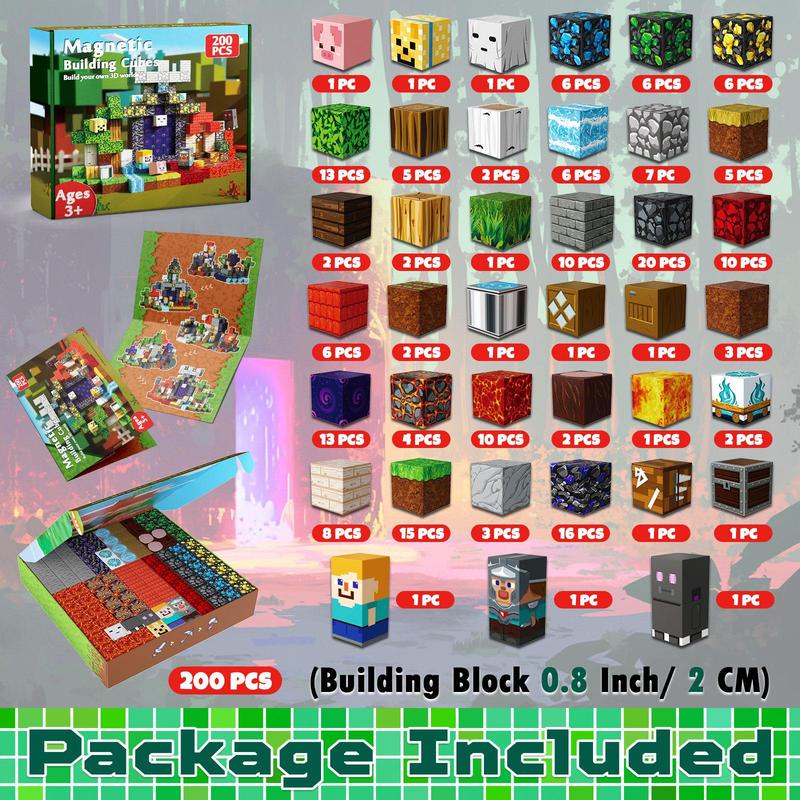 Jeu de blocs de construction magnétiques pour enfants