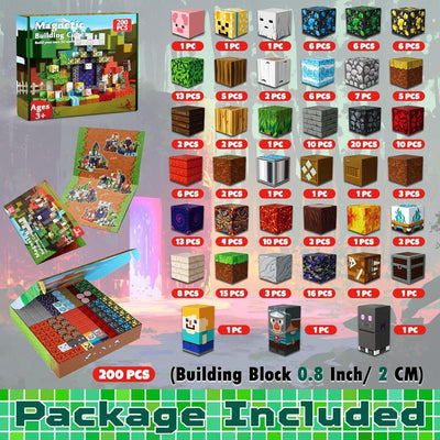Jeu de blocs de construction magnétiques pour enfants