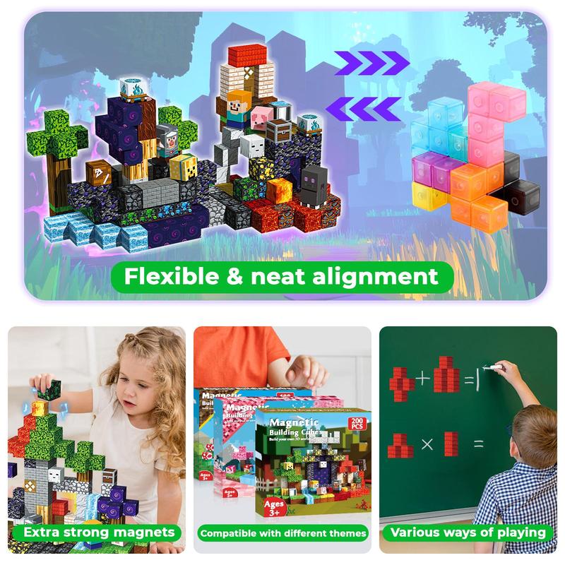 Jeu de blocs de construction magnétiques pour enfants