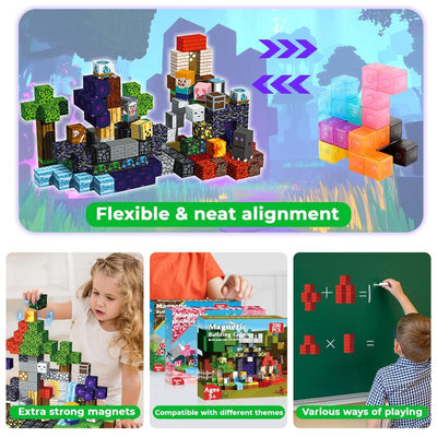 Jeu de blocs de construction magnétiques pour enfants